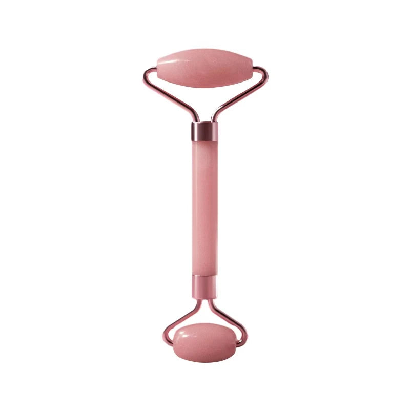 Facial Massage Set: Rose Quartz Roller & Gua Sha | Relaxation & Skincare
